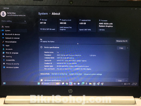 HP Laptop 14s-fq0xxx